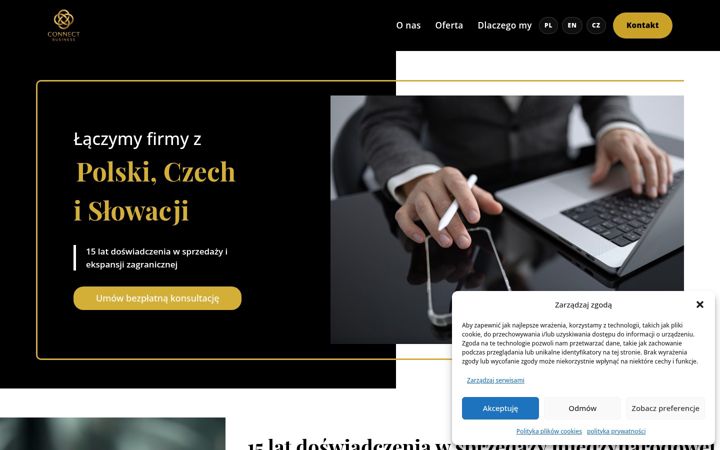 Screenshot of connect-business.eu