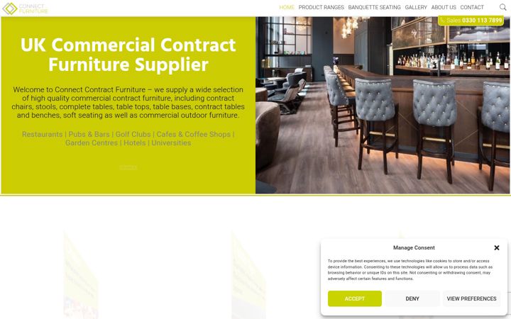 Screenshot of connect-furniture.co.uk