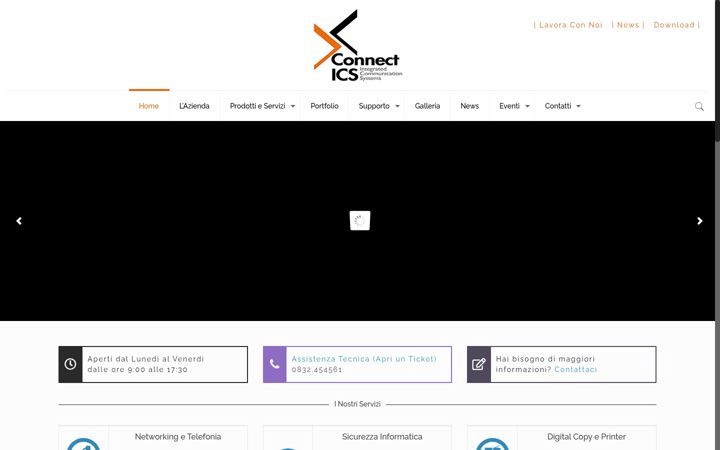 Screenshot of connect-ics.it