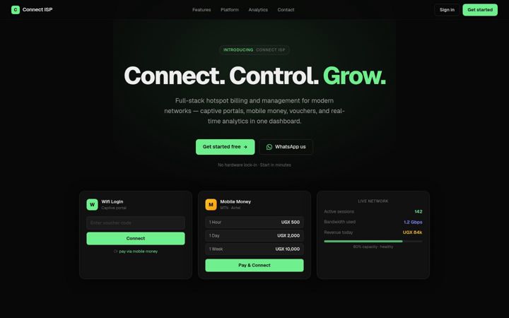 Screenshot of connect-isp.com