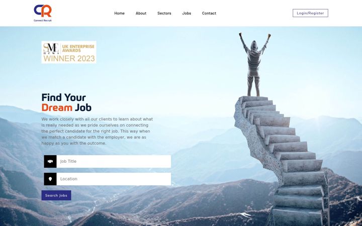 Screenshot of connect-recruit.co.uk