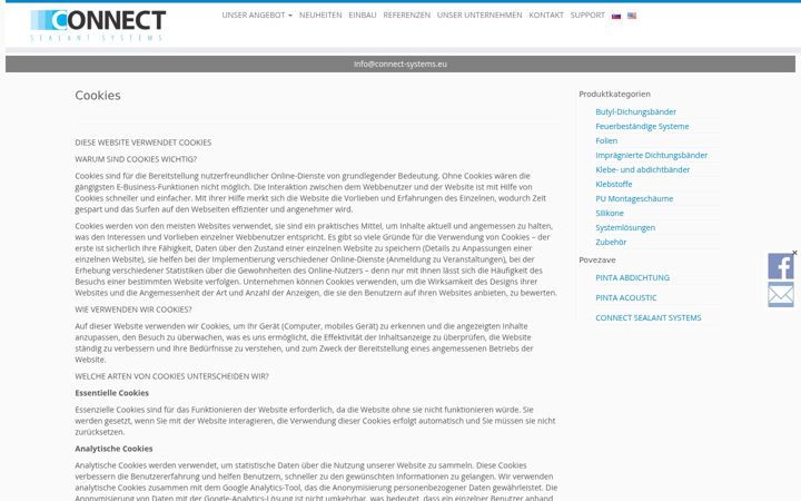 Екранна снимка на connect-systems.eu