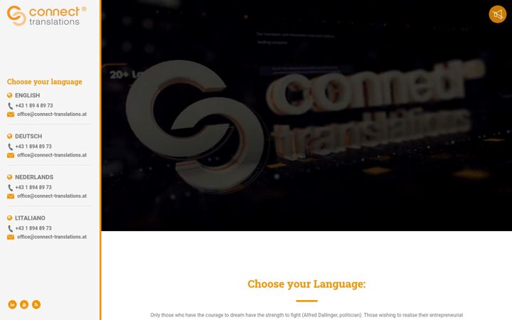 Screenshot of connect-translations.com
