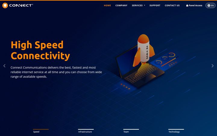Screenshot of connect.net.pk