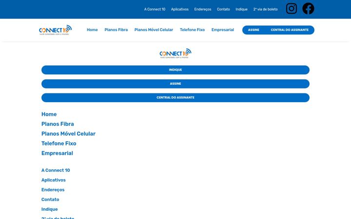 Screenshot of connect10.com.br