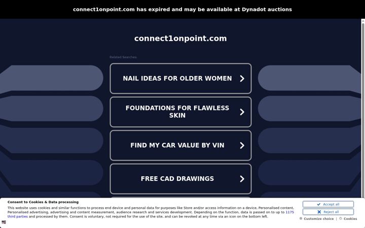 Screenshot of connect1onpoint.com