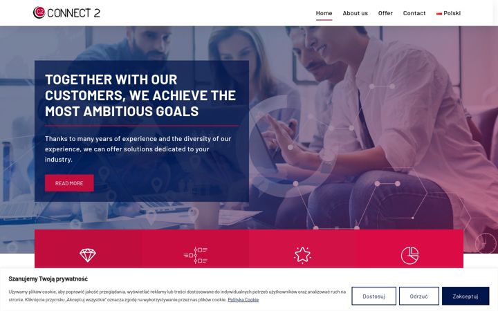 Screenshot of connect2.com.pl