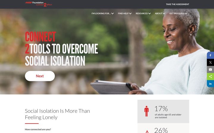 Screenshot of connect2affect.org