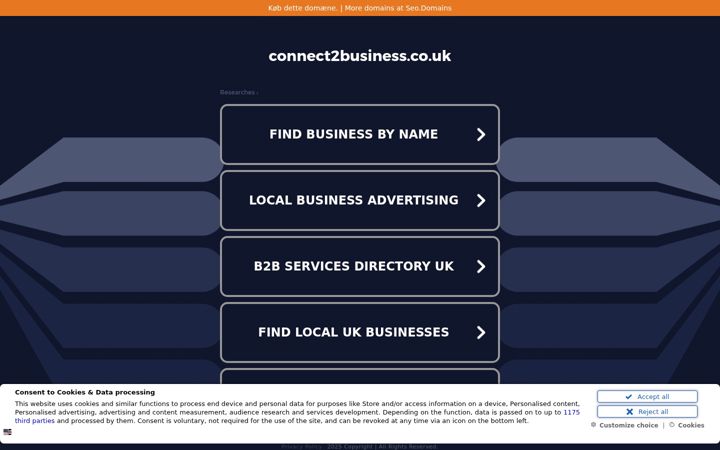 Screenshot of connect2business.co.uk
