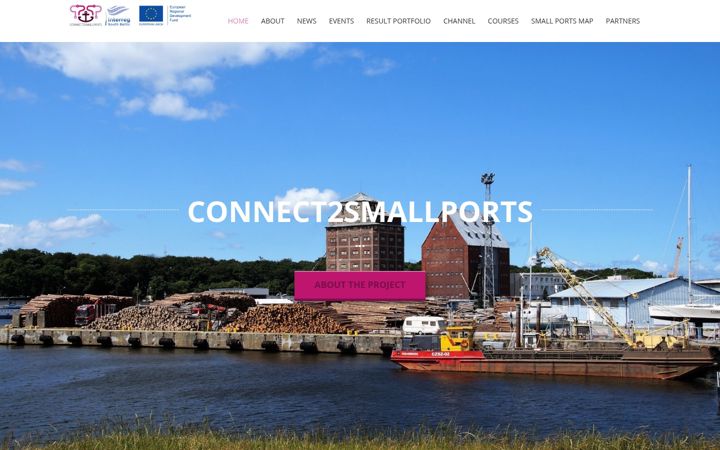 Екранна снимка на connect2smallports.eu