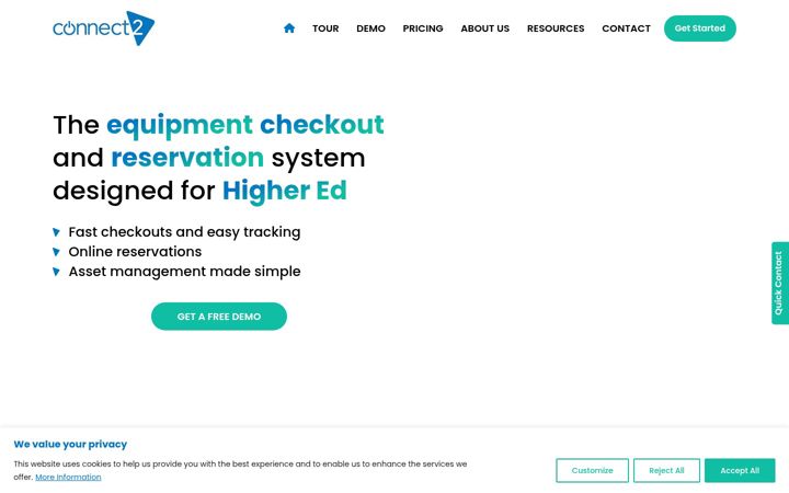 Screenshot of connect2software.com
