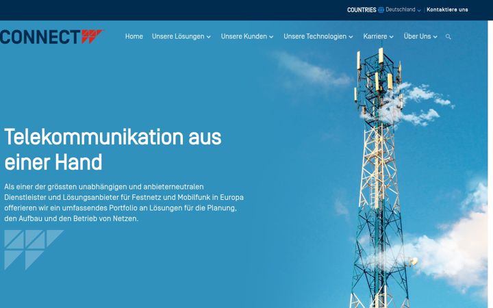 Screenshot of connect44.de