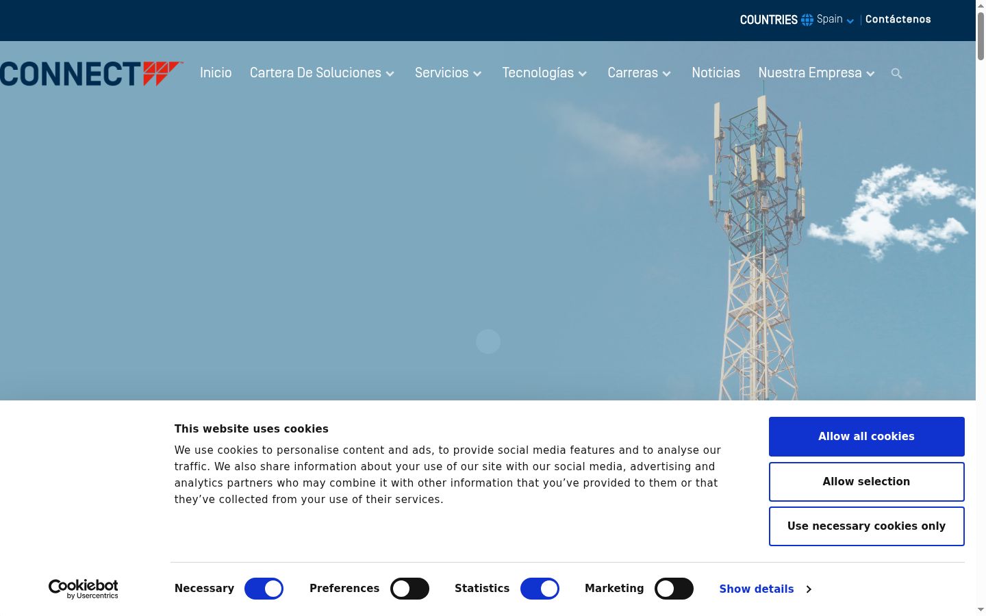 Screenshot tal-banner tal-kunsens muri qabel kwalunkwe interazzjoni