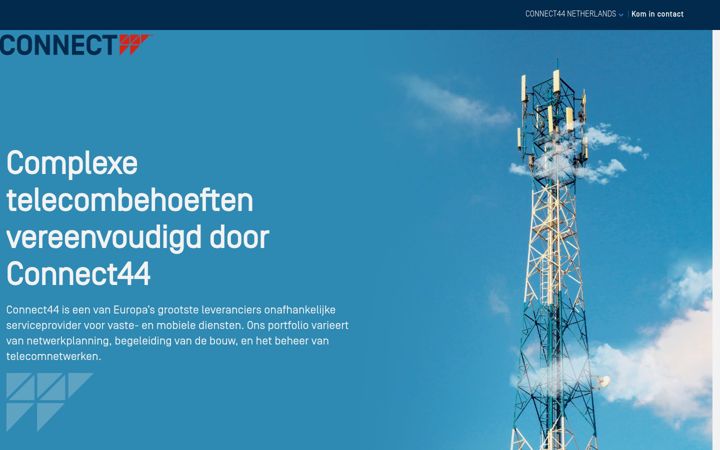 Screenshot of connect44.nl