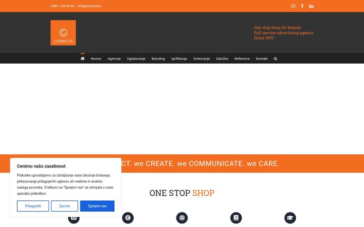 Screenshot of connecta.si