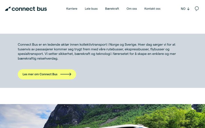 Screenshot of connectbus.no