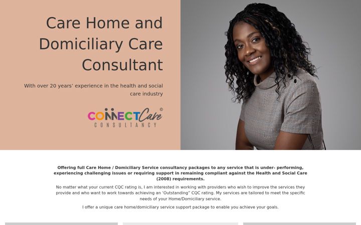 Screenshot of connectcareconsultancy.com