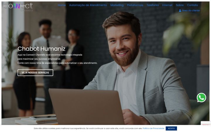 Screenshot of connectchannelssolutions.com.br