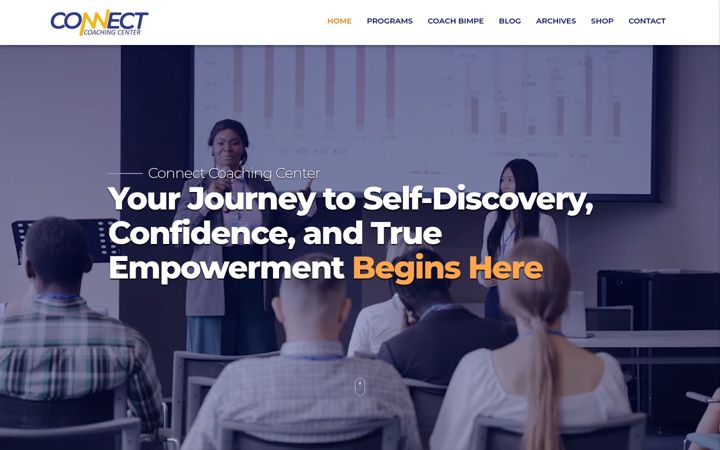 Screenshot of connectcoachingcenter.net