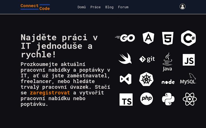 Screenshot van connectcode.cz