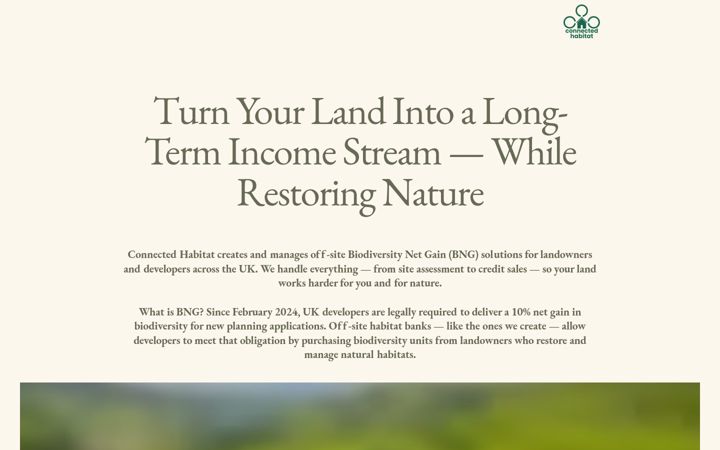 Screenshot of connected-habitat.com