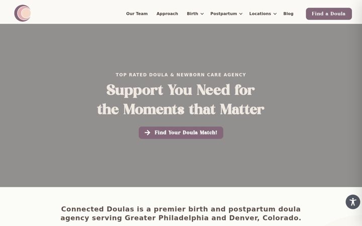Screenshot of connected-transitions.com