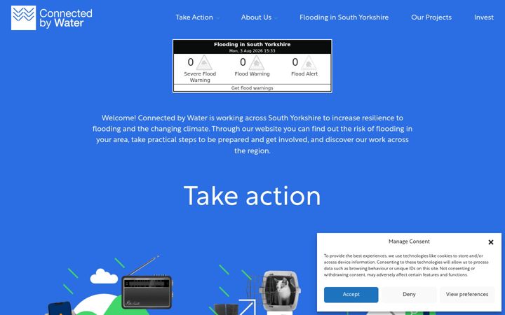 Screenshot of connectedbywater.co.uk
