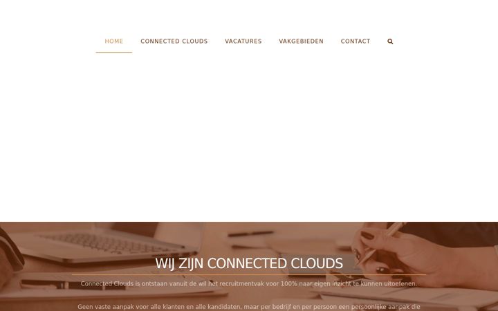 Screenshot of connectedclouds.nl