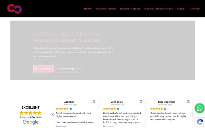 Screenshot of connectedcreative.co.uk