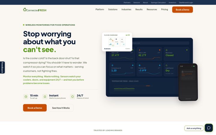 Screenshot of connectedfresh.com