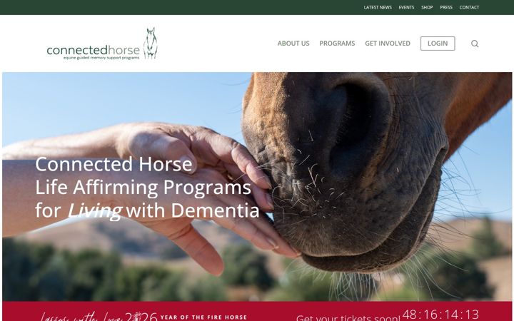 Screenshot of connectedhorse.org