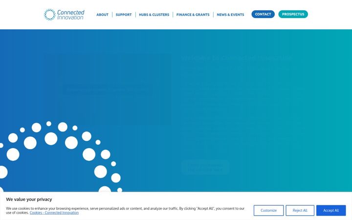 Screenshot of connectedinnovation.co.uk