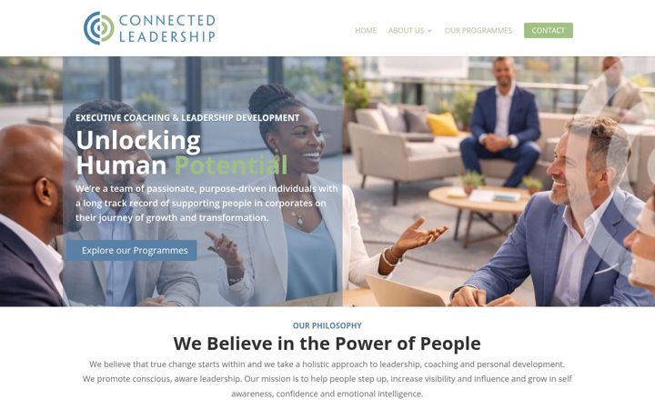 Екранна снимка на connectedleadership.co.za
