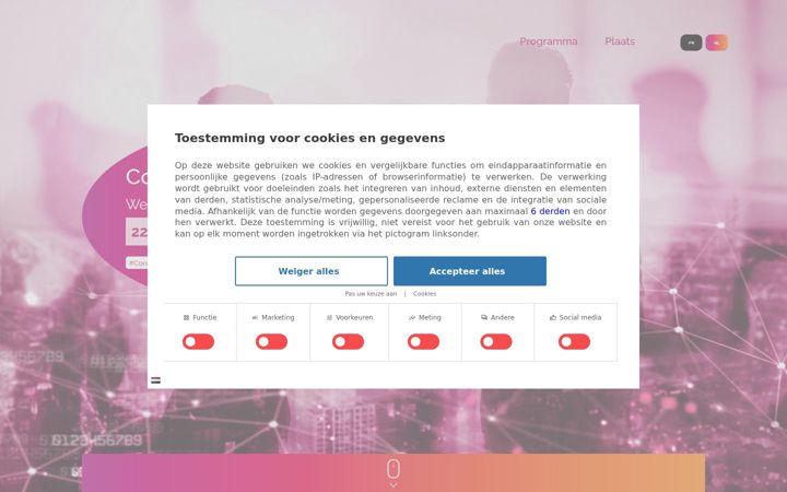 Screenshot of connectedmiddays.be