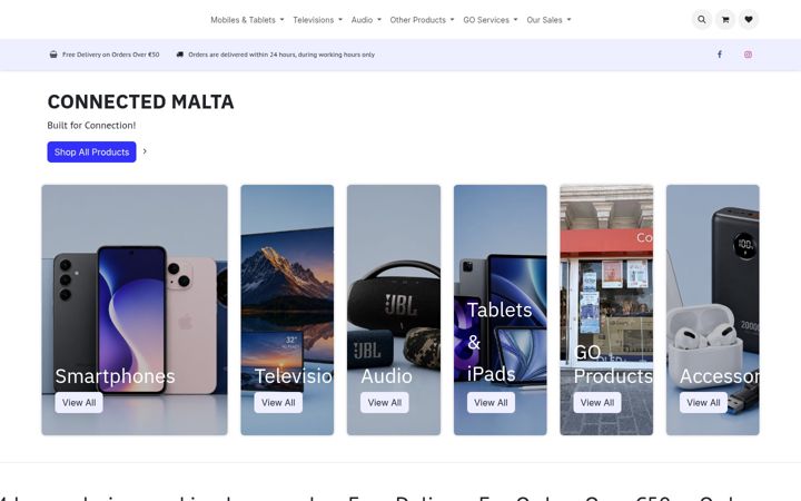 Screenshot of connectedmt.com