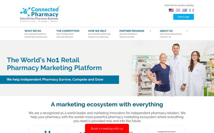 Screenshot of connectedpharmacy.com
