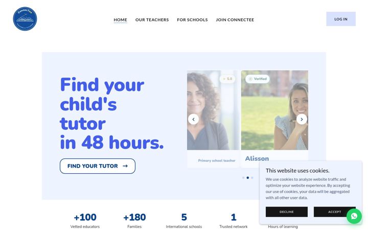 Screenshot of connectee-education.com