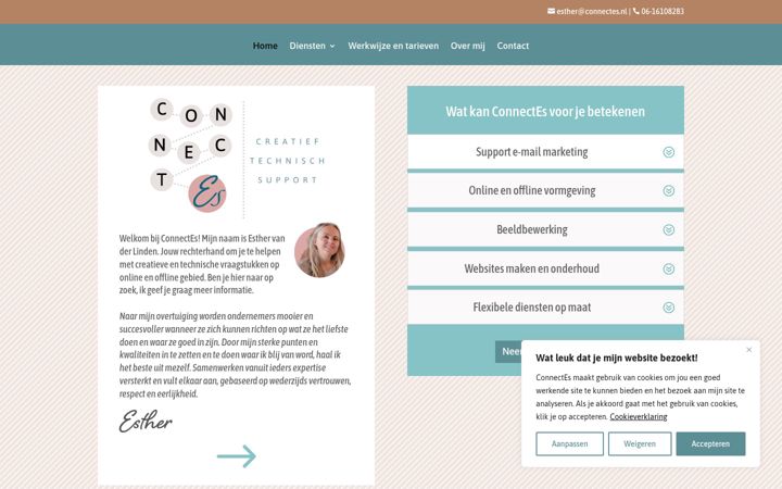 Skærmbillede af connectes.nl