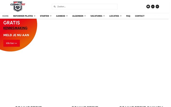 Skærmbillede af connectfit.nl