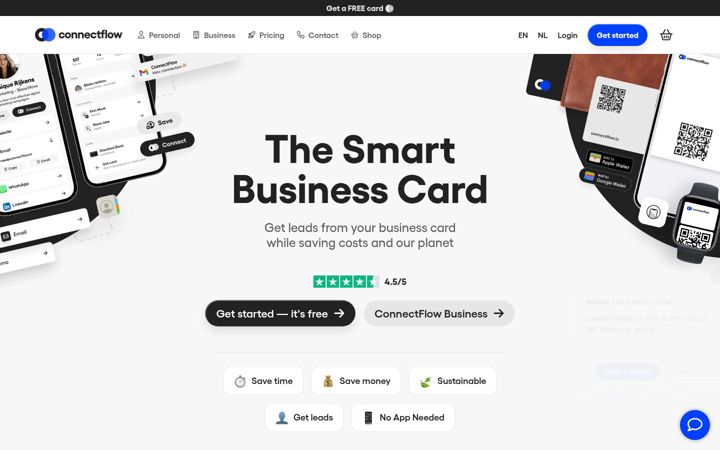 Screenshot of connectflow.io