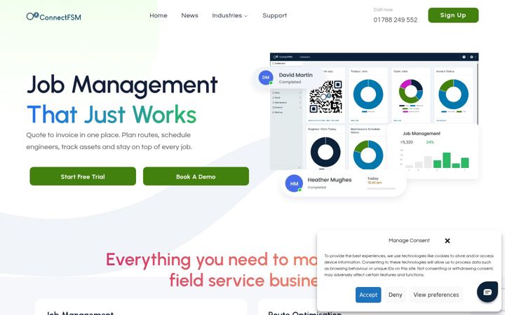 Screenshot von connectfsm.co.uk