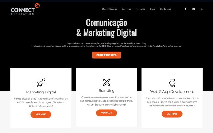 Screenshot of connectgeneration.com