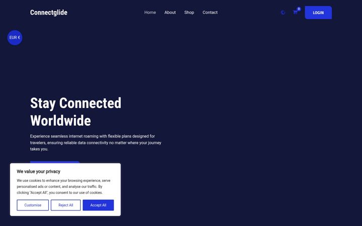 Screenshot of connectglide.com