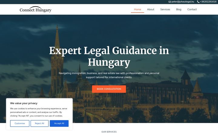 Screenshot of connecthungary.com