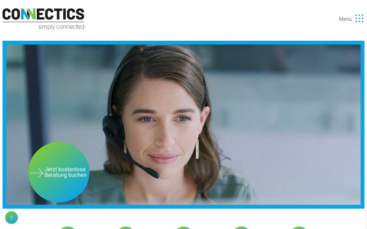 Screenshot of connectics.ch