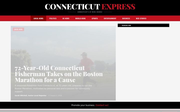 Screenshot of connecticut-express.com