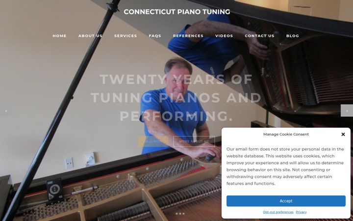 Screenshot of connecticutpianotuning.com