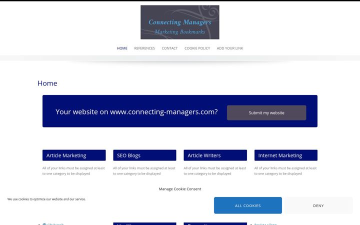 Screenshot of connecting-managers.com
