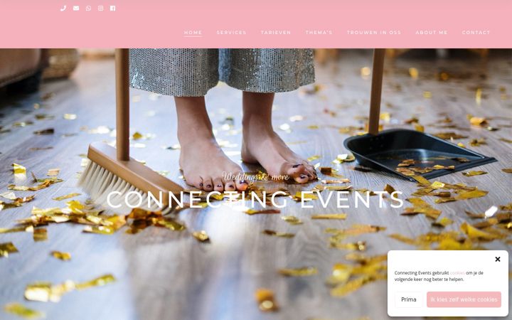 Screenshot of connectingevents.nl