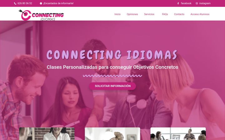 Screenshot of connectingidiomas.es